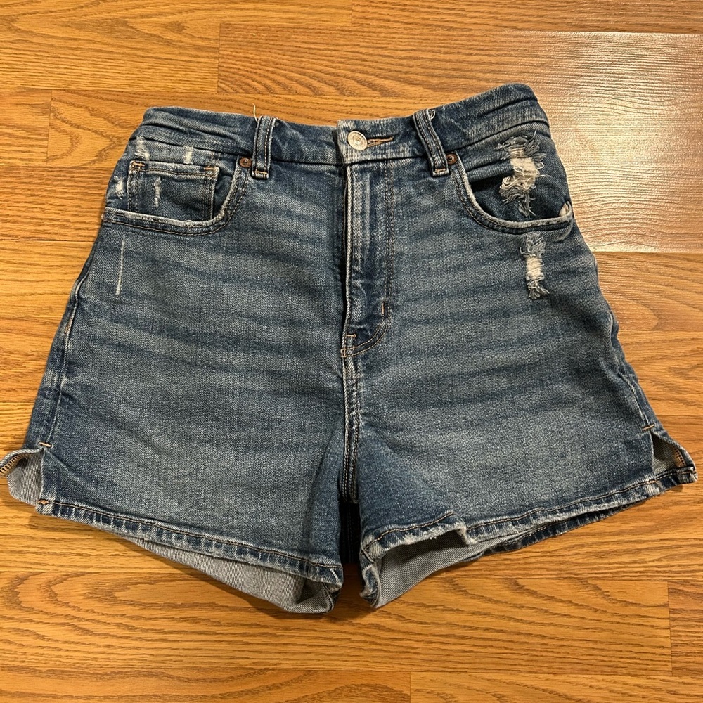 American Eagle Outfitters Curvy Mom Jean Shorts